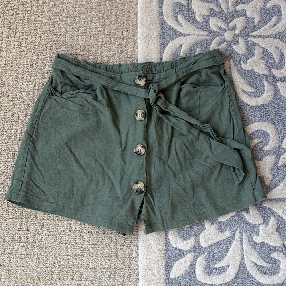 Olive Green Women's Skort
